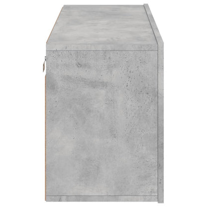 TV Cabinet Wall-mounted Concrete Grey 100x30x41 cm