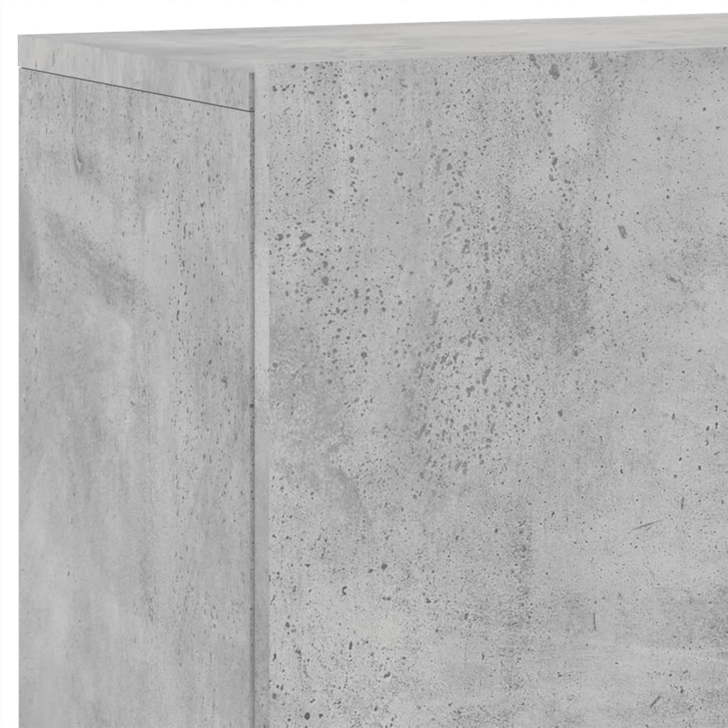 TV Cabinet Wall-mounted Concrete Grey 100x30x41 cm