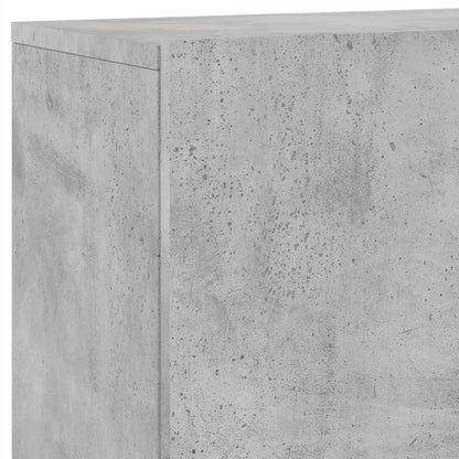 TV Cabinet Wall-mounted Concrete Grey 100x30x41 cm