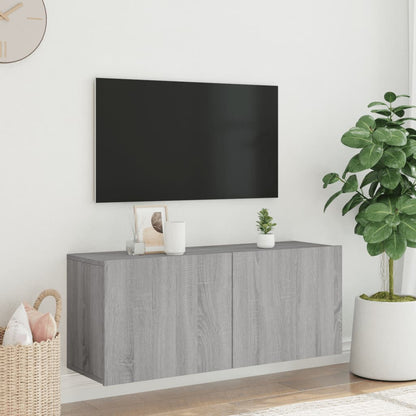 TV Cabinet Wall-mounted Grey Sonoma 100x30x41 cm