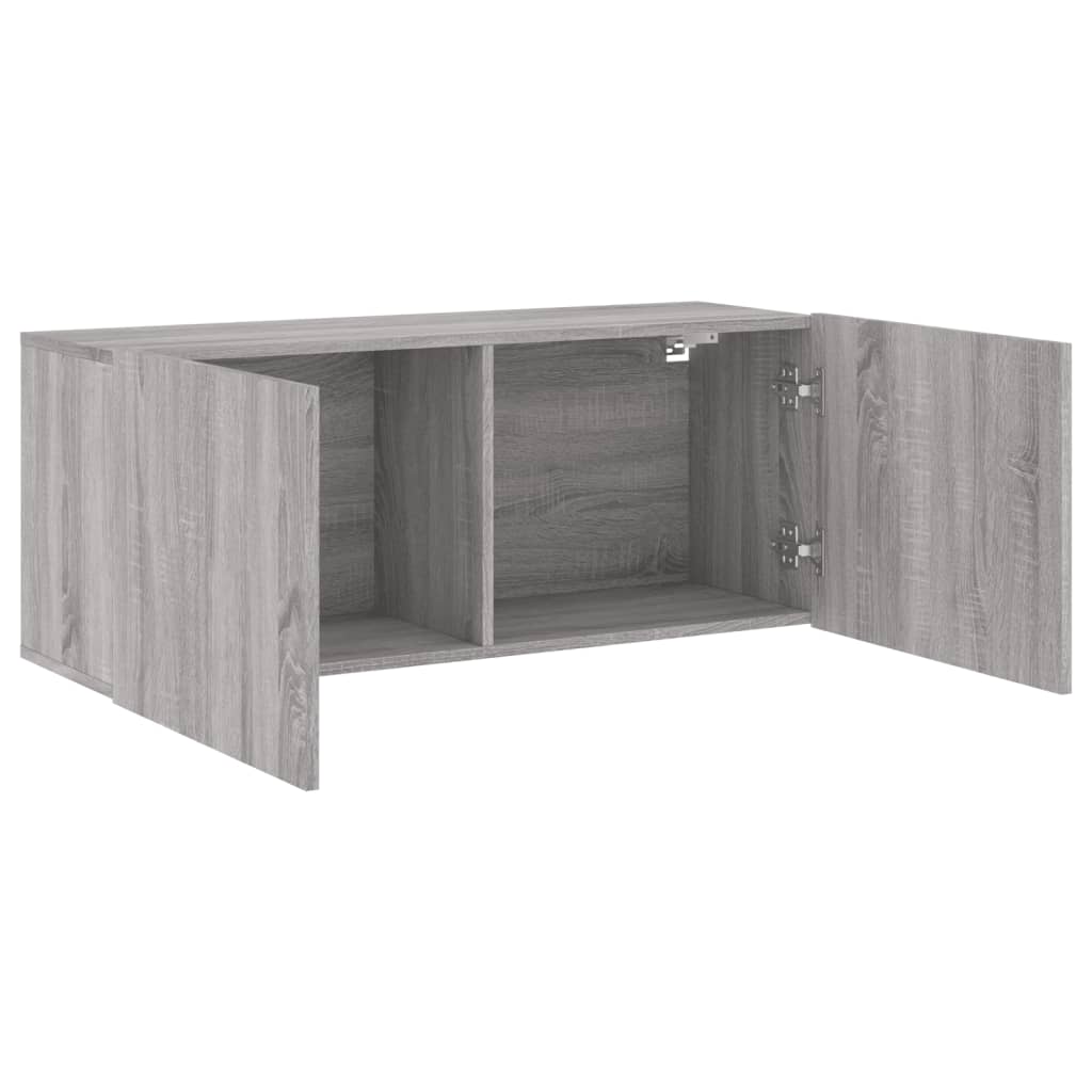 TV Cabinet Wall-mounted Grey Sonoma 100x30x41 cm