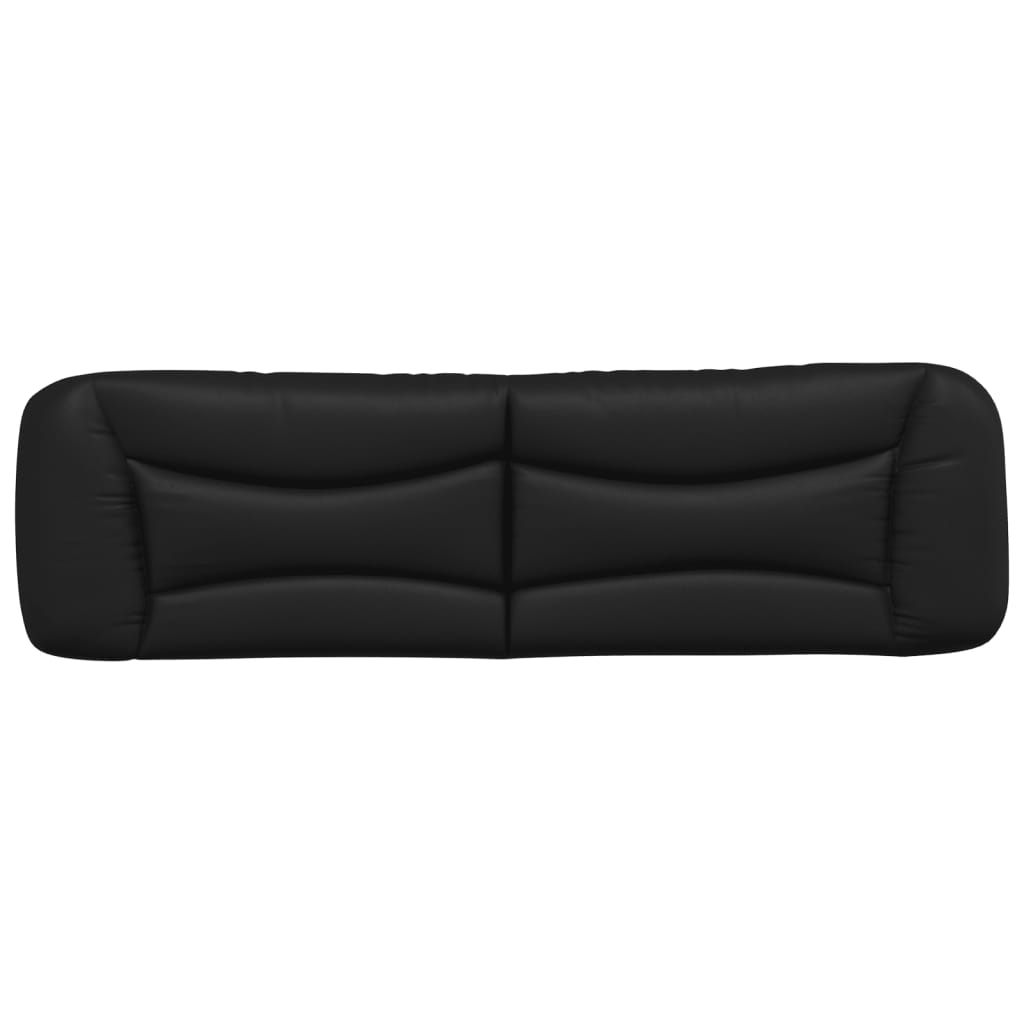 Headboard Cushion Black 180 cm Faux Leather