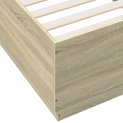 Bed Frame without Mattress Sonoma Oak 90x200 cm