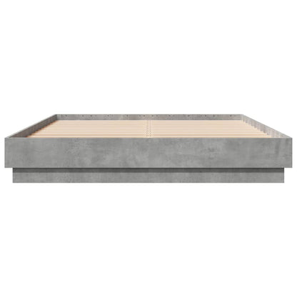 Bed Frame without Mattress Concrete Grey 120x200 cm