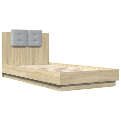 Bed Frame without Mattress Sonoma Oak 90x190 cm Single