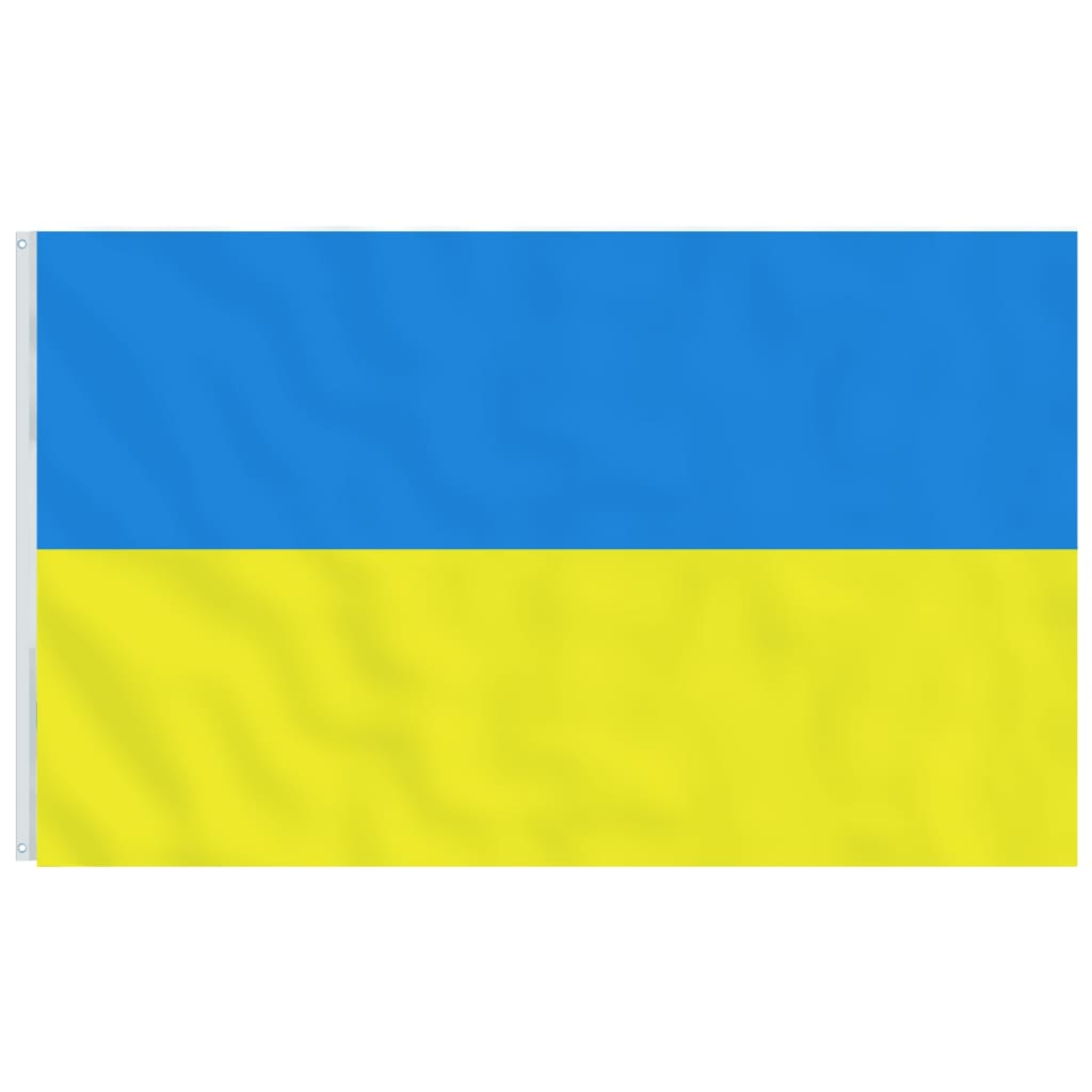 Ukraine Flag and Pole 6.23 m Aluminium