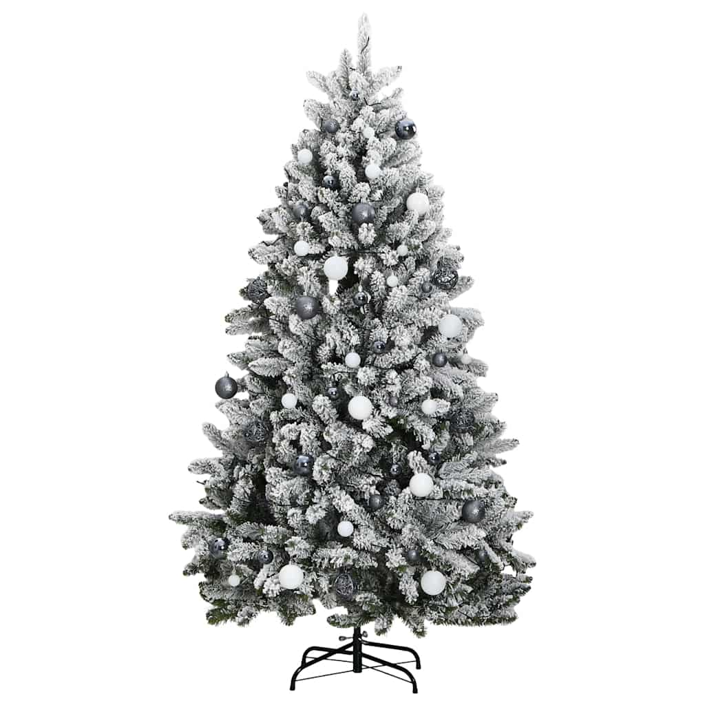 Artificial Hinged Christmas Tree 300 LEDs & Ball Set 180 cm