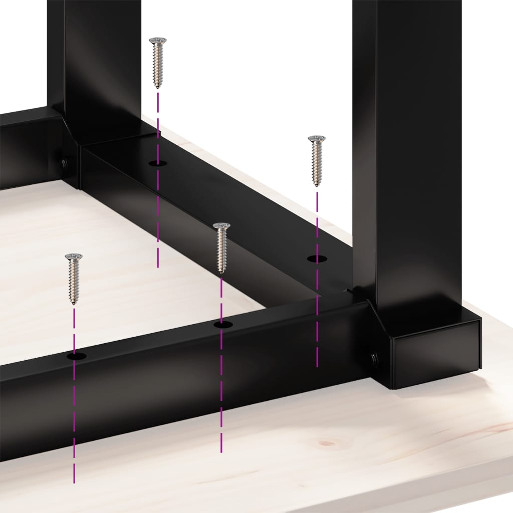 Coffee Table Legs O-Frame 40x40x33 cm Cast Iron