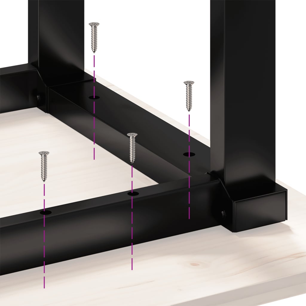 Coffee Table Legs O-Frame 60x50x38 cm Cast Iron