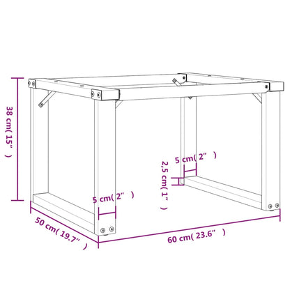 Coffee Table Legs O-Frame 60x50x38 cm Cast Iron