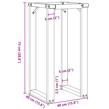 Dining Table Legs O-Frame 40x40x73 cm Cast Iron