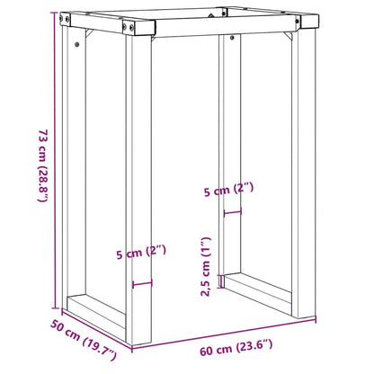 Dining Table Legs O-Frame 60x50x73 cm Cast Iron