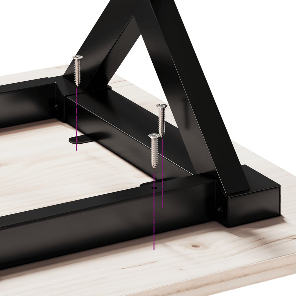 Coffee Table Legs X-Frame 70x30x43 cm Steel