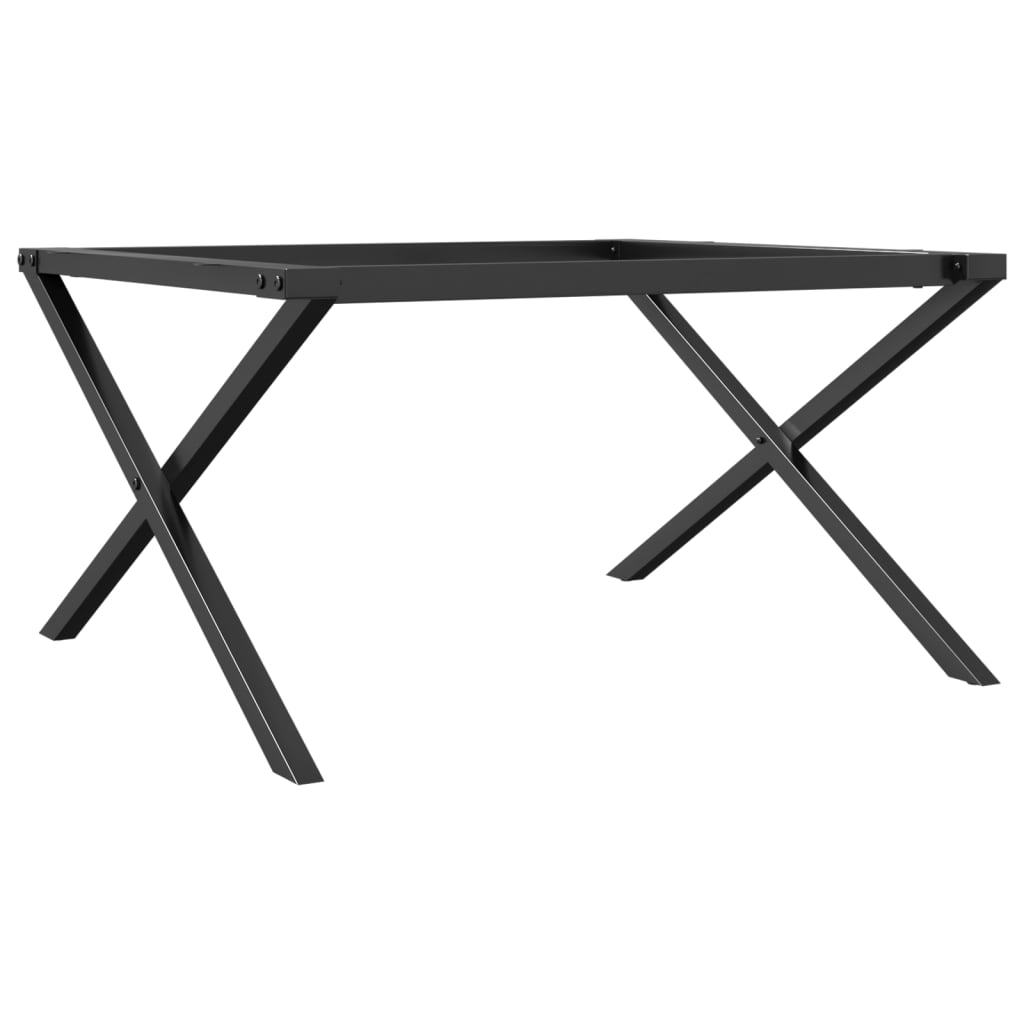 Coffee Table Legs X-Frame 80x70x43 cm Cast Iron