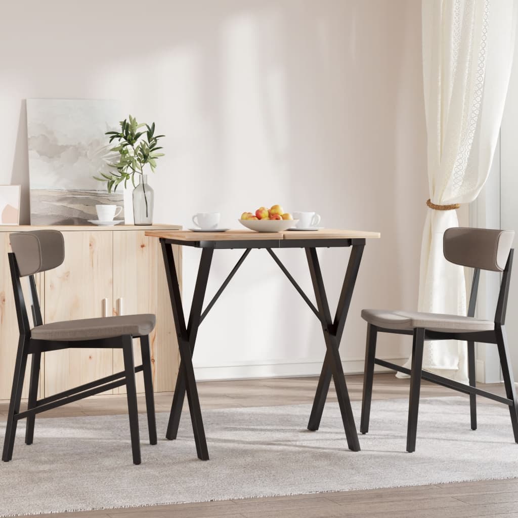 Dining Table Legs X-Frame 50x40x73 cm Steel