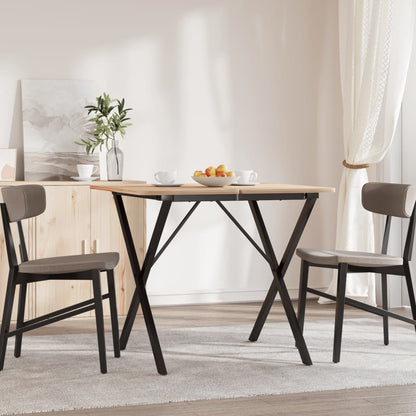 Dining Table Legs X-Frame 60x60x73 cm Steel