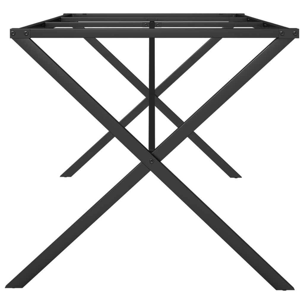 Dining Table Legs X-Frame 160x80x73 cm Steel