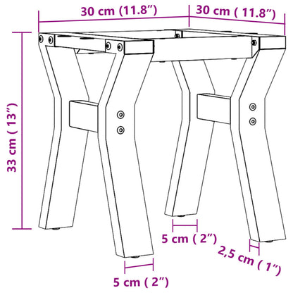 Coffee Table Legs Y-Frame 30x30x33 cm Cast Iron