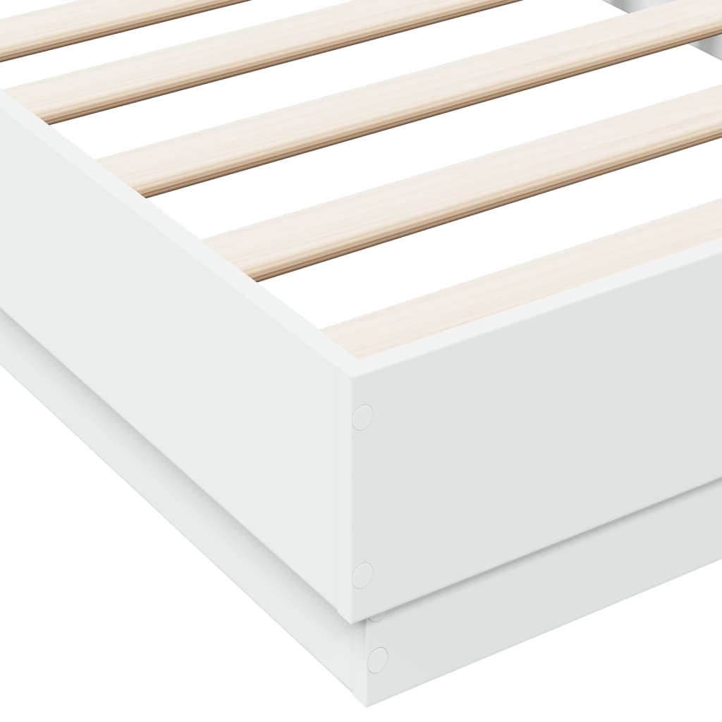 Bed Frame White 90x190 cm Engineered Wood