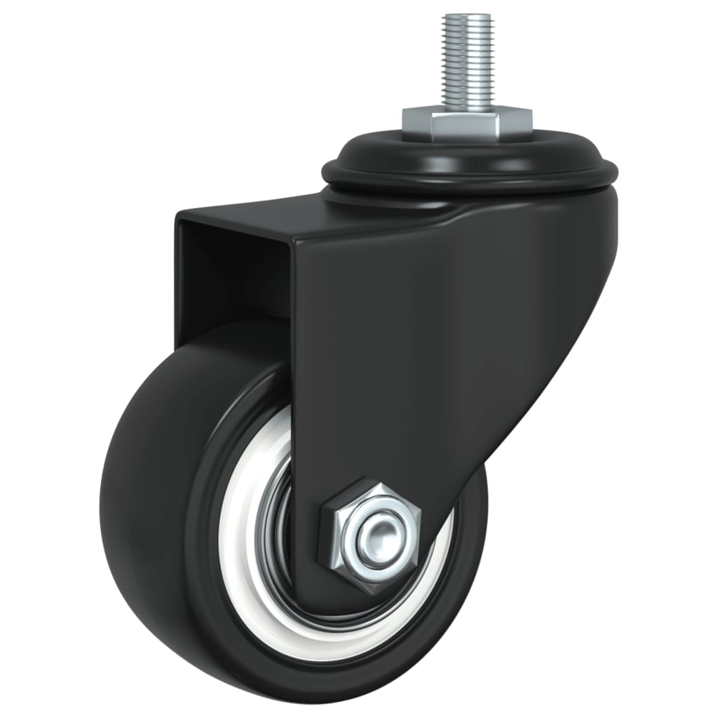 Caster Wheels 4 pcs Black 35 mm Iron