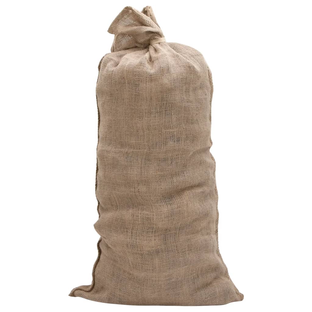 Jute Sacks 10 pcs 65x135 cm 100% Jute 220 gsm