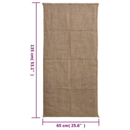 Jute Sacks 10 pcs 65x135 cm 100% Jute 220 gsm