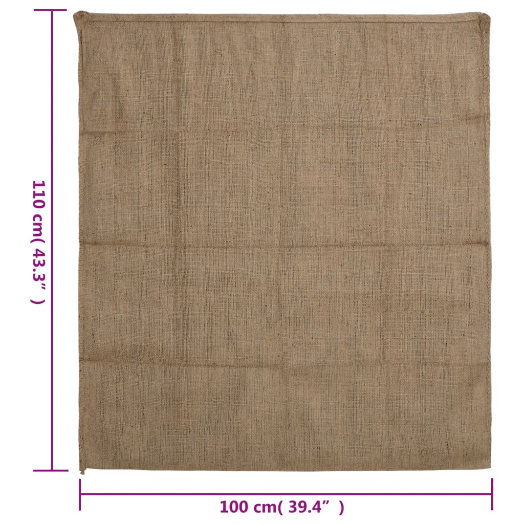 Jute Sacks 5 pcs 100x110 cm 100% Jute 340 gsm