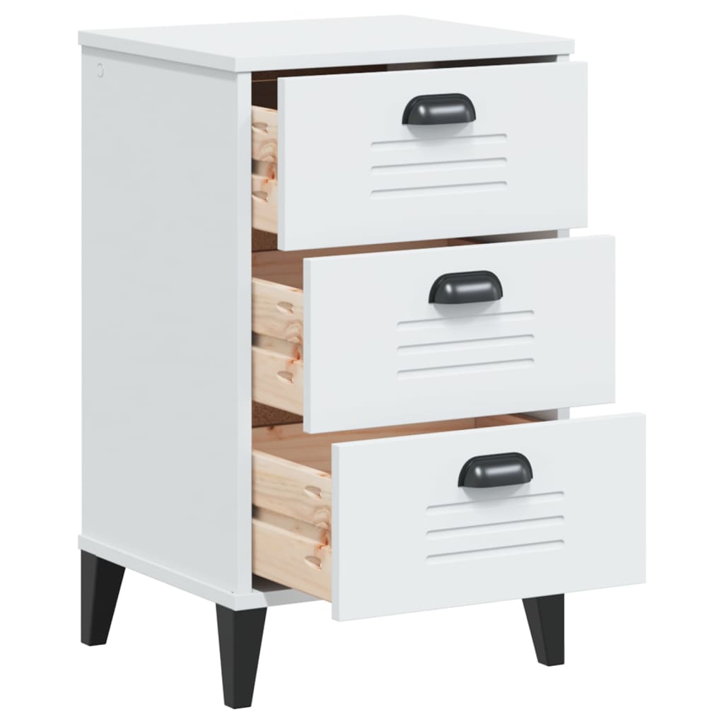 Bedside Cabinet VIKEN White Engineered Wood