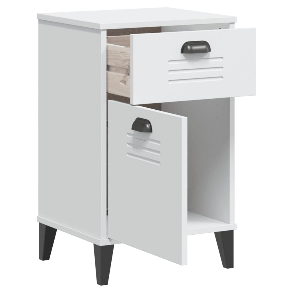 Bedside Cabinet VIKEN White Engineered Wood