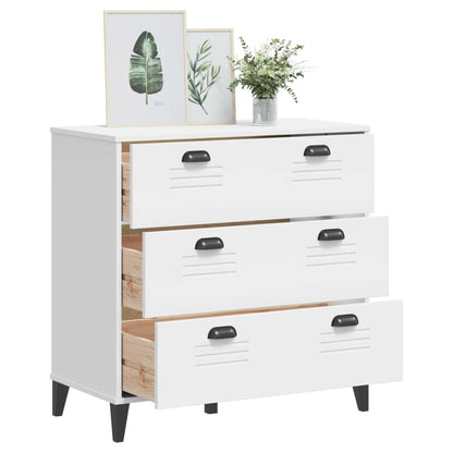 Drawer Cabinet VIKEN White Engineered Wood