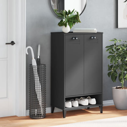 Shoe Cabinet VIKEN Anthracite Grey Engineered Wood