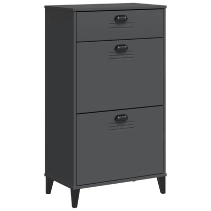 Shoe Cabinet VIKEN Anthracite Grey Engineered Wood