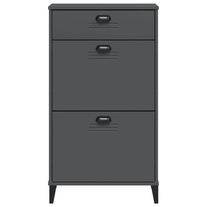 Shoe Cabinet VIKEN Anthracite Grey Engineered Wood