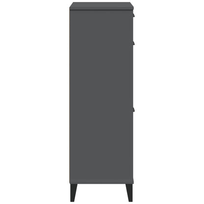 Shoe Cabinet VIKEN Anthracite Grey Engineered Wood