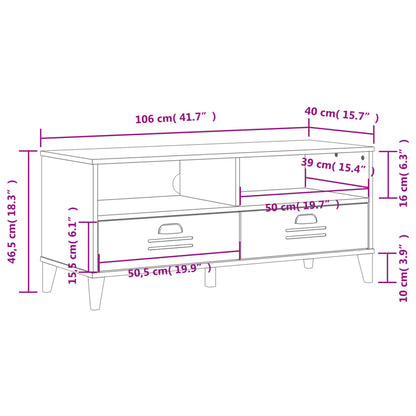 TV Cabinet VIKEN White Engineered Wood