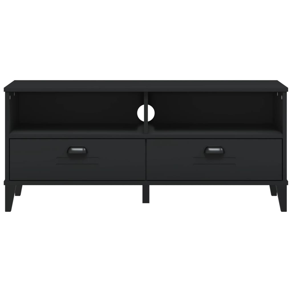 TV Cabinet VIKEN Black Engineered Wood