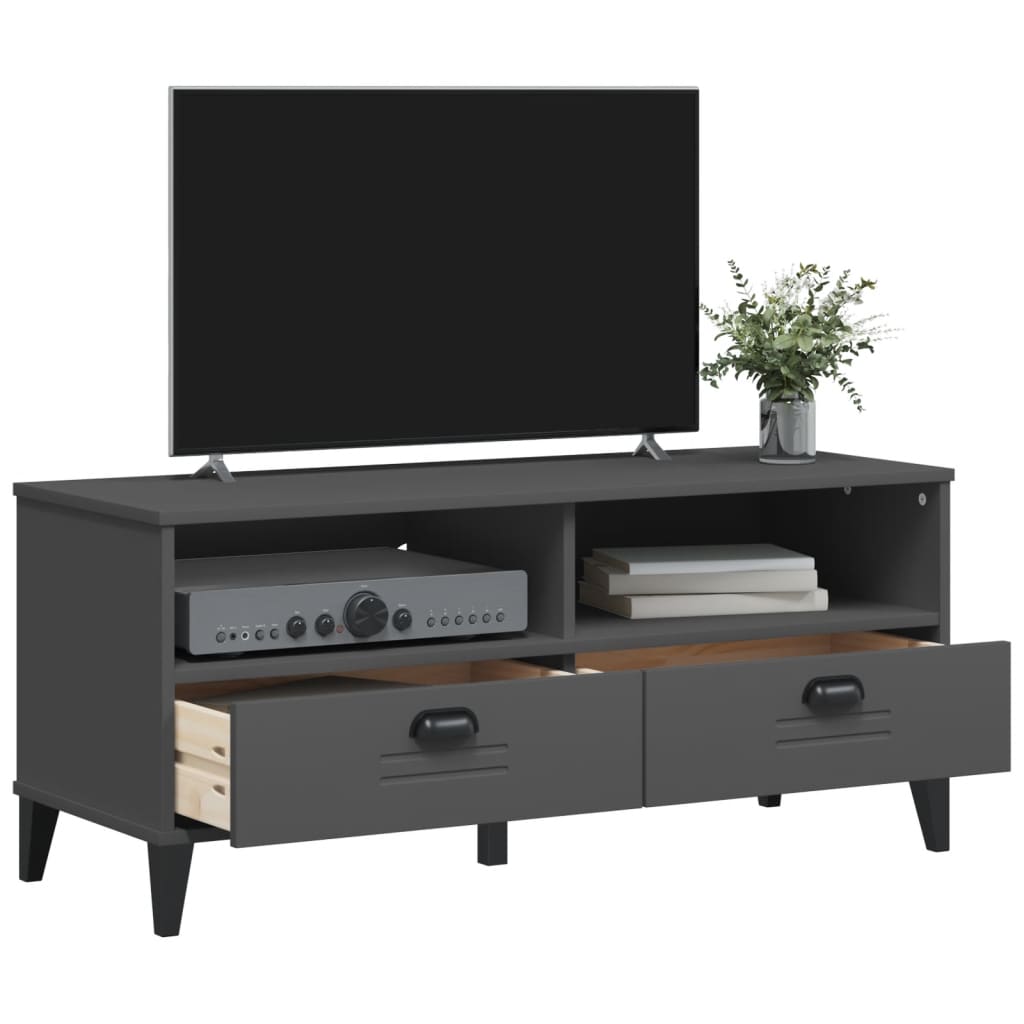 TV Cabinet VIKEN Anthracite Grey Engineered Wood