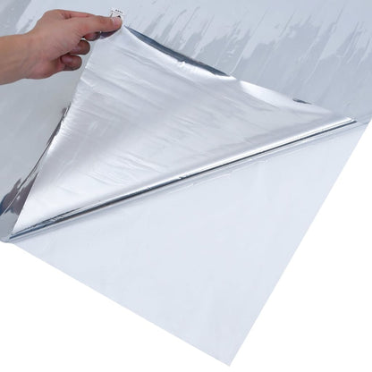 Solar Film Static Reflective Effect Silver 90x2000 cm PVC