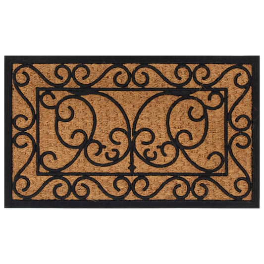 Door Mat Rectangular 45x75 cm Rubber and Coir