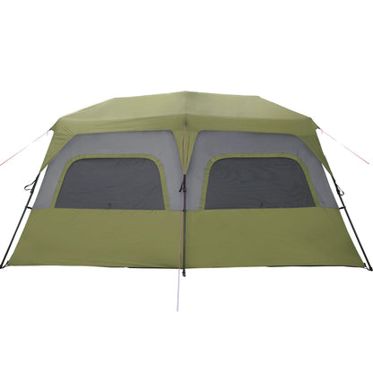 Family Tent 10-Person Green Quick Release Waterproof