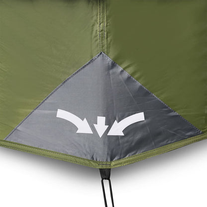 Family Tent 10-Person Green Quick Release Waterproof