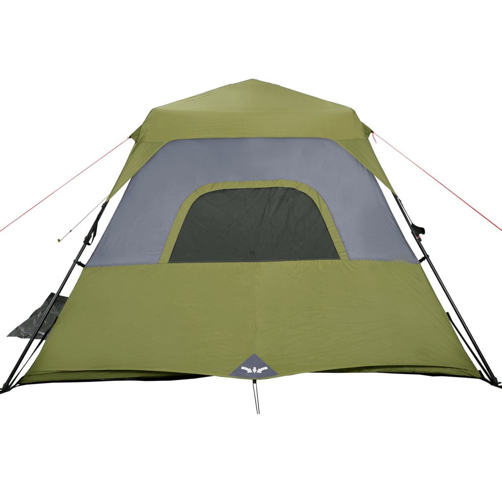 Camping Tent 6 Persons Green 344x282x192 cm