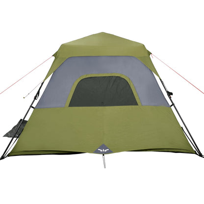 Camping Tent 6 Persons Green 344x282x192 cm