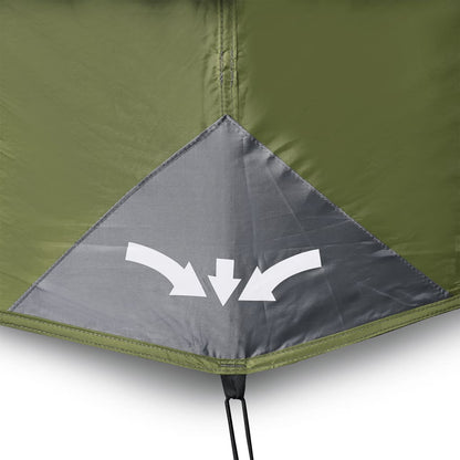 Camping Tent 6 Persons Green 344x282x192 cm