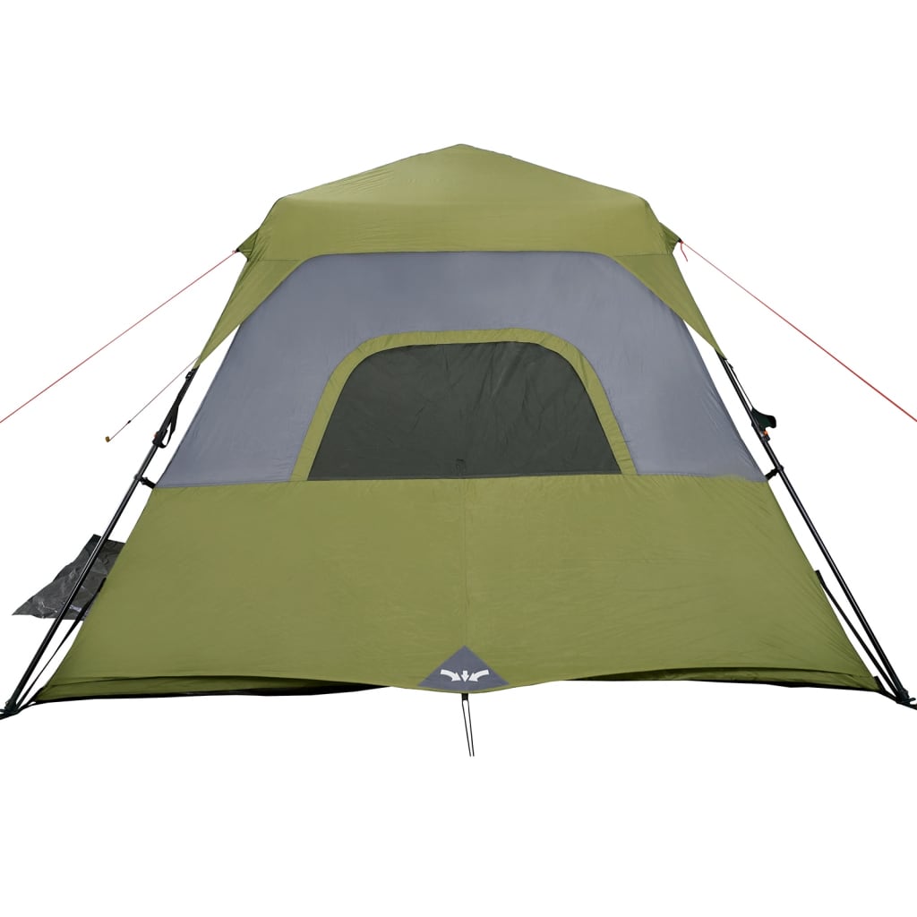 Family Tent 6-Person Green Quick Release Waterproof