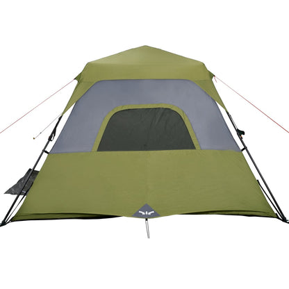 Family Tent 6-Person Green Quick Release Waterproof