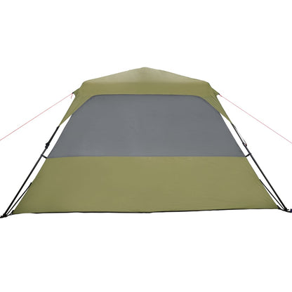 Family Tent 6-Person Green Quick Release Waterproof