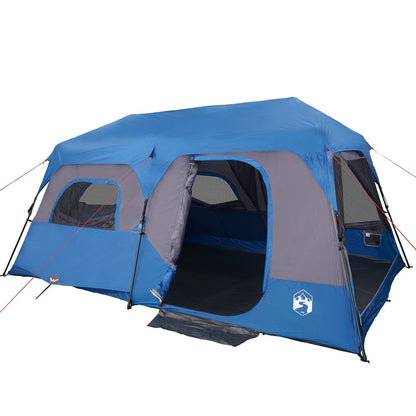 Family Tent 9-Person Blue Quick Release Waterproof