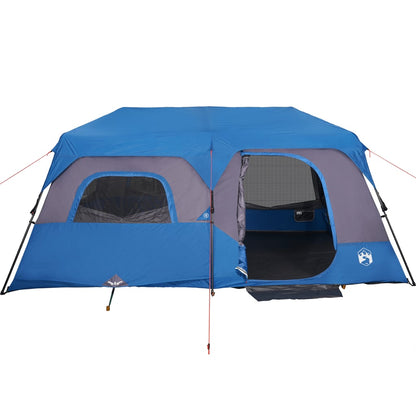 Family Tent 9-Person Blue Quick Release Waterproof