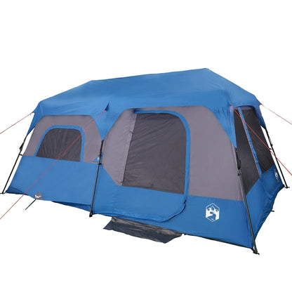 Family Tent 9-Person Blue Quick Release Waterproof